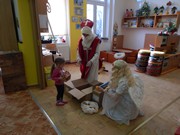 Mikuláš, čert a anděl ve školce